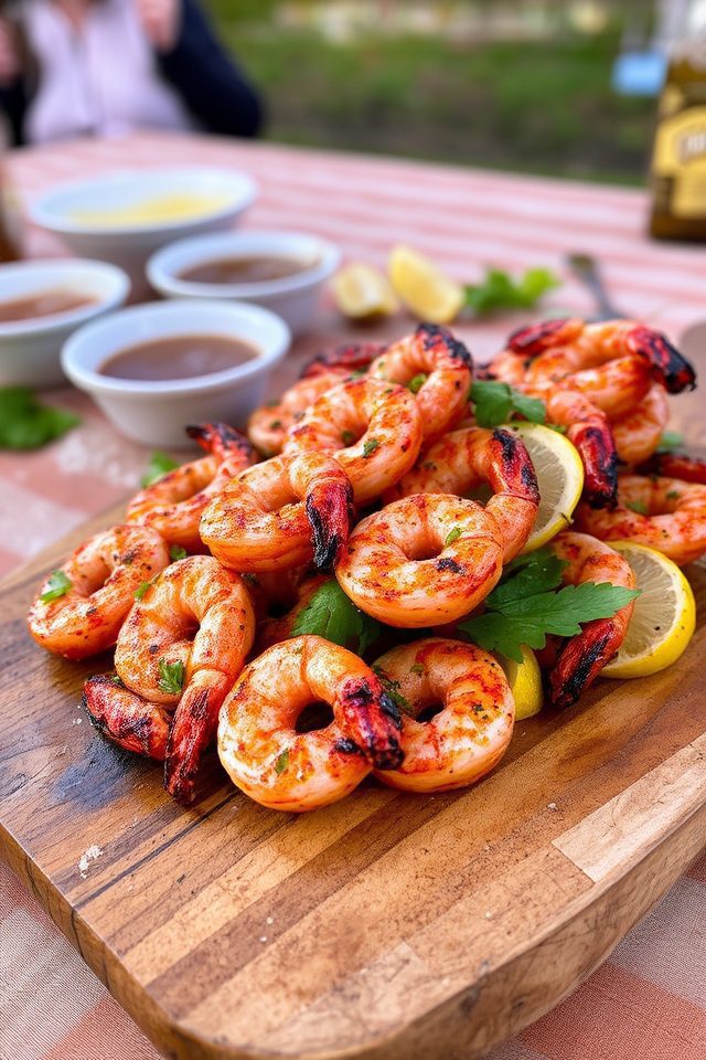 chili lemon grilled shrimp