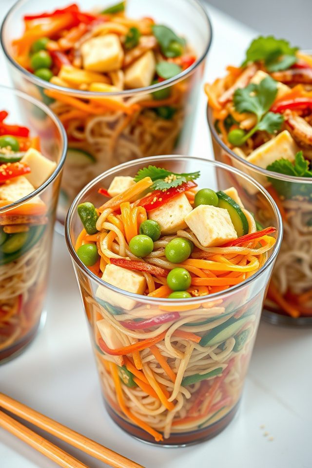 chilled asian noodle appetizers