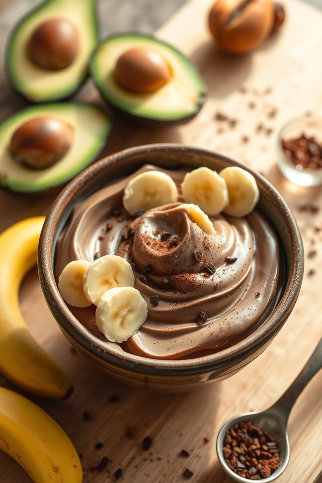 chocolate avocado ice cream