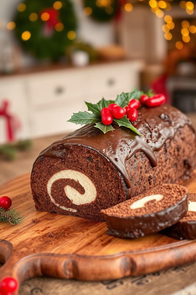 chocolate christmas yule dessert