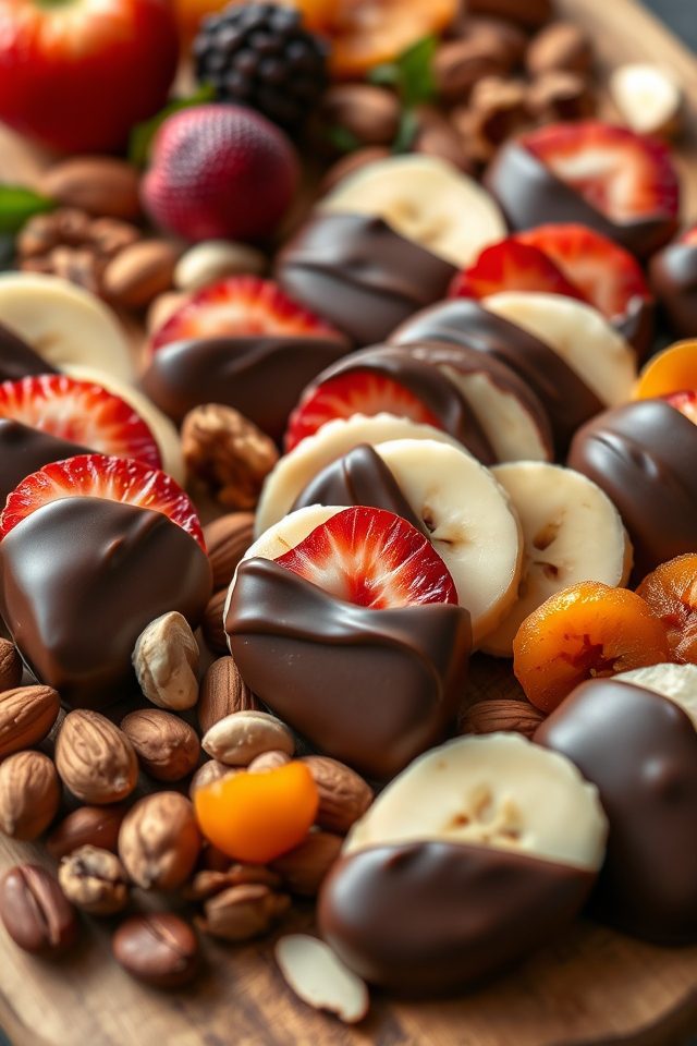 chocolate covered fruit nuts