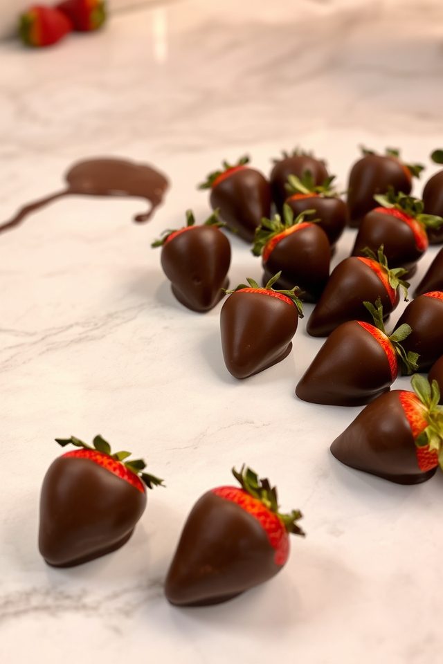 chocolate dipped strawberry treats