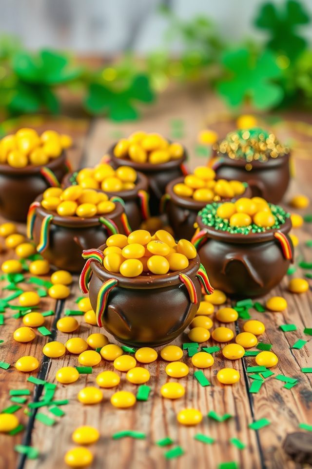 chocolate filled dessert cups