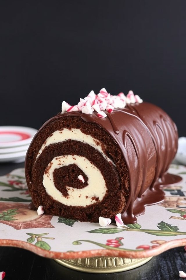 chocolate peppermint holiday dessert