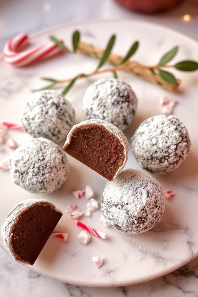 chocolate peppermint holiday treats