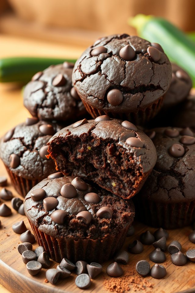 chocolate zucchini muffin recipe
