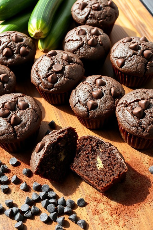 chocolate zucchini muffin recipe