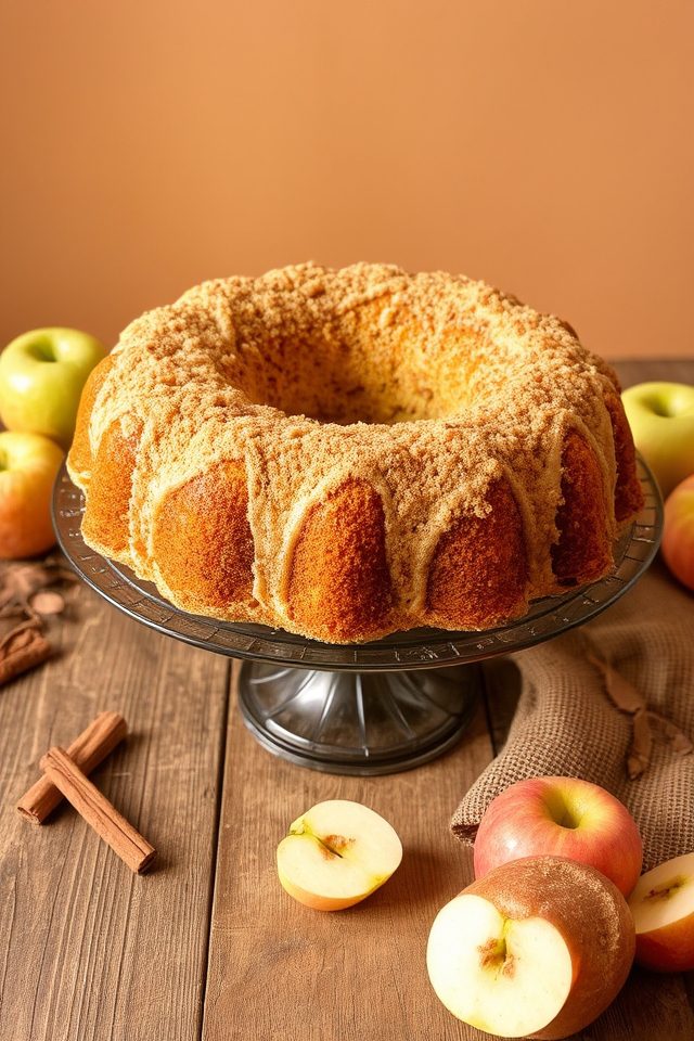 cinnamon apple fall cake