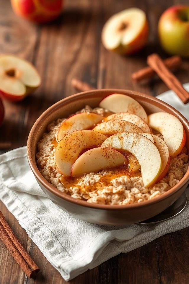 cinnamon apple oatmeal breakfast