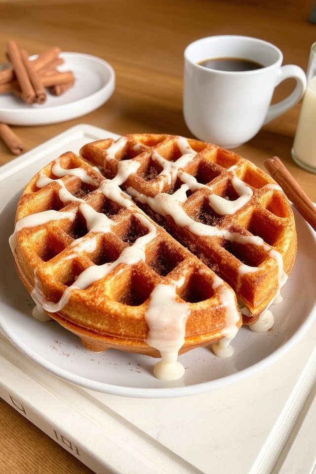 cinnamon roll waffle recipe