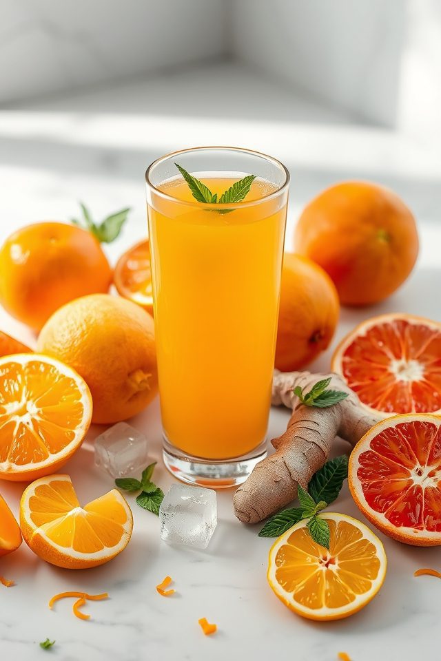 citrus ginger immune juice