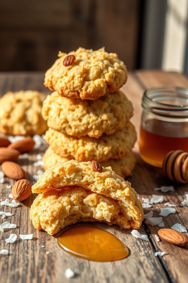 coconut almond chewy macaroons