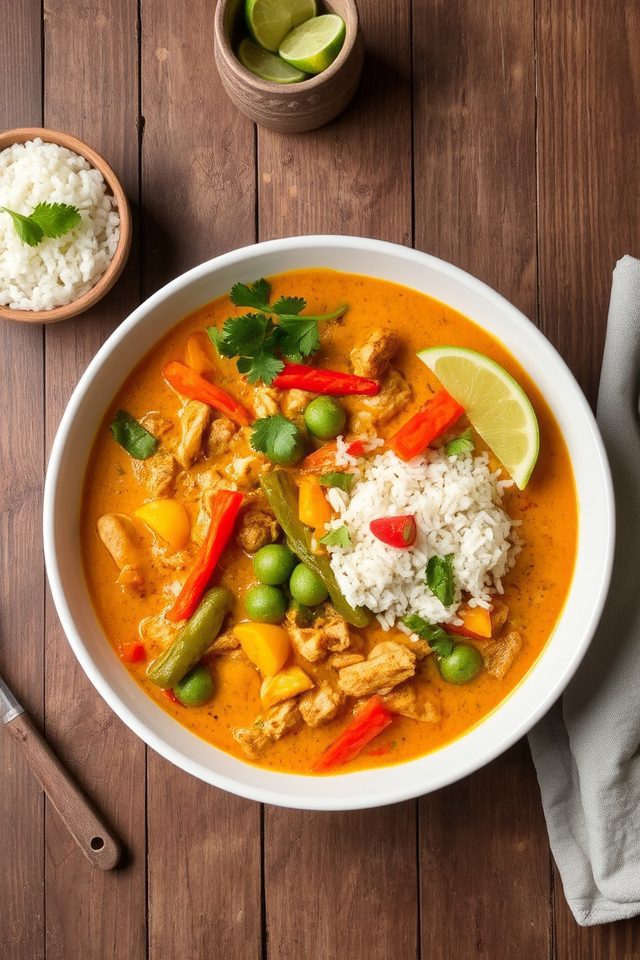 coconut turkey curry rice