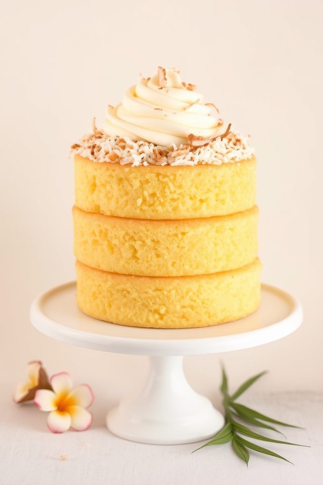coconut yellow cake bliss