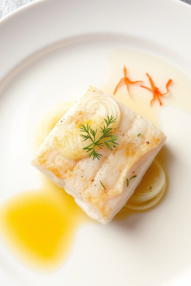 cod in saffron broth