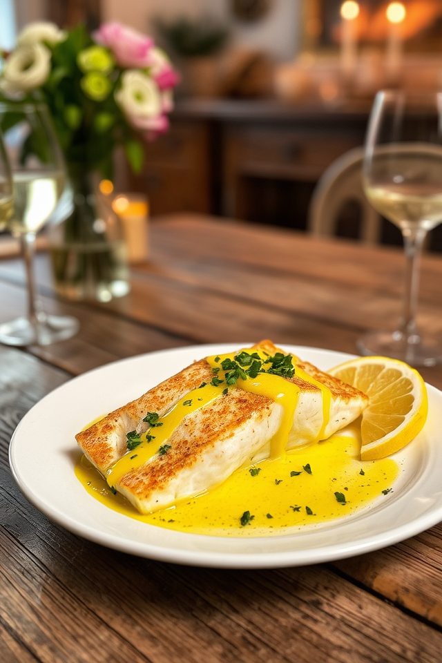 cod with garlic butter