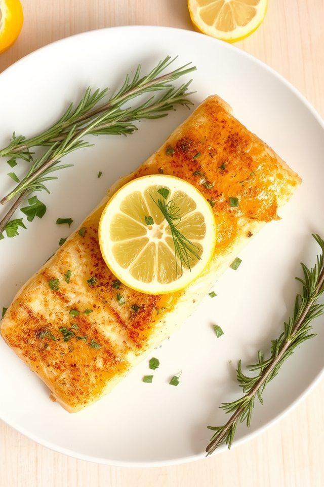 cod with lemon herbs