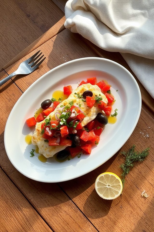 cod with tomato salsa