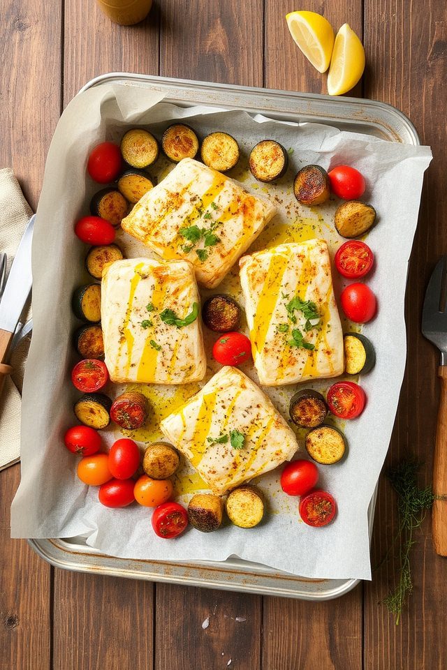 cod zucchini tomato bake