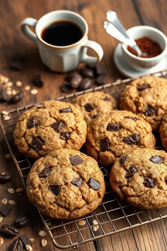 coffee flavored oatmeal cookies
