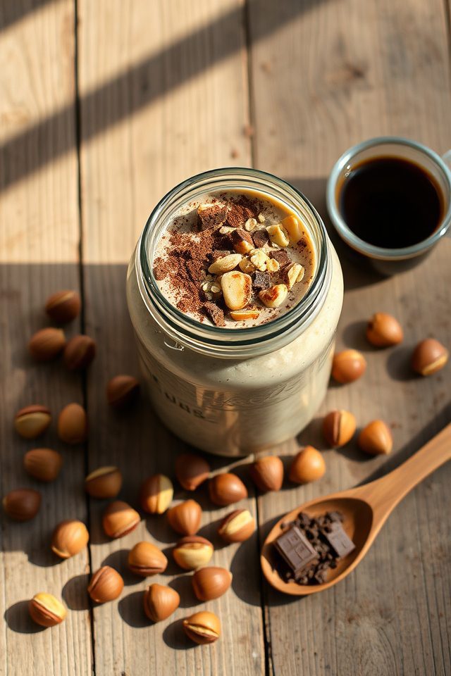 coffee nut breakfast oats