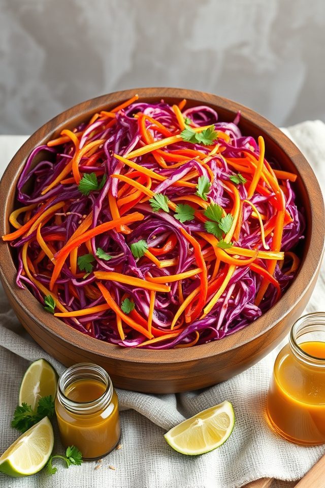 colorful cabbage salad dressing