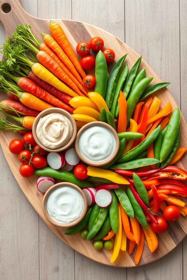 colorful fresh vegetable platter
