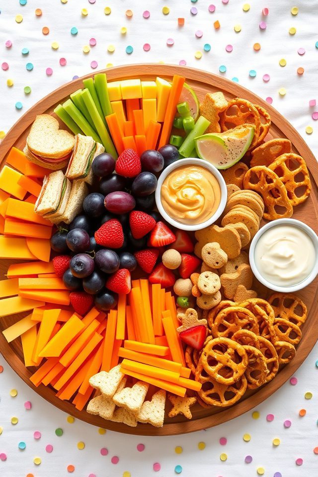 colorful healthy snack assortment