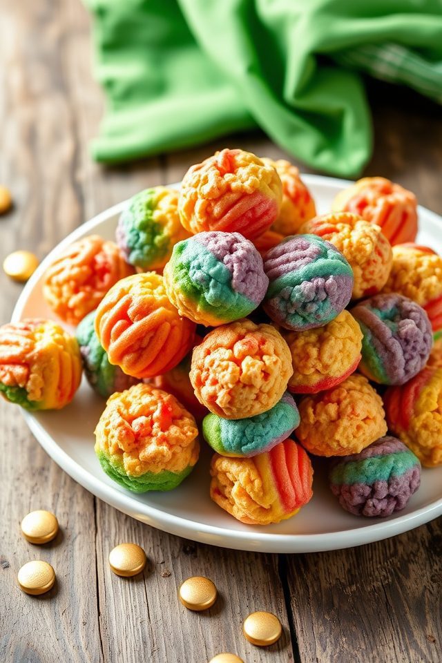 colorful mini cereal snacks