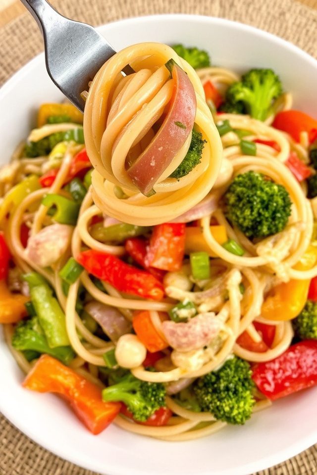 colorful pasta ready fast