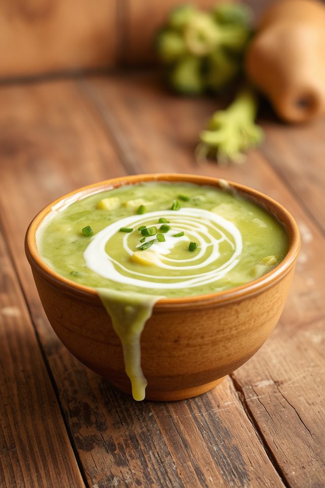 comforting broccoli potato soup