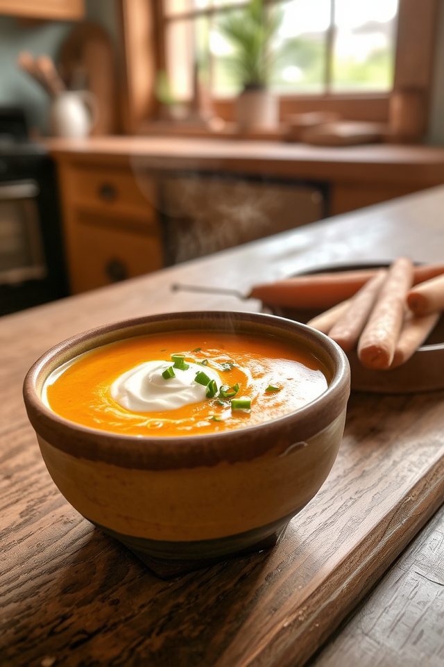 comforting carrot soup recipe