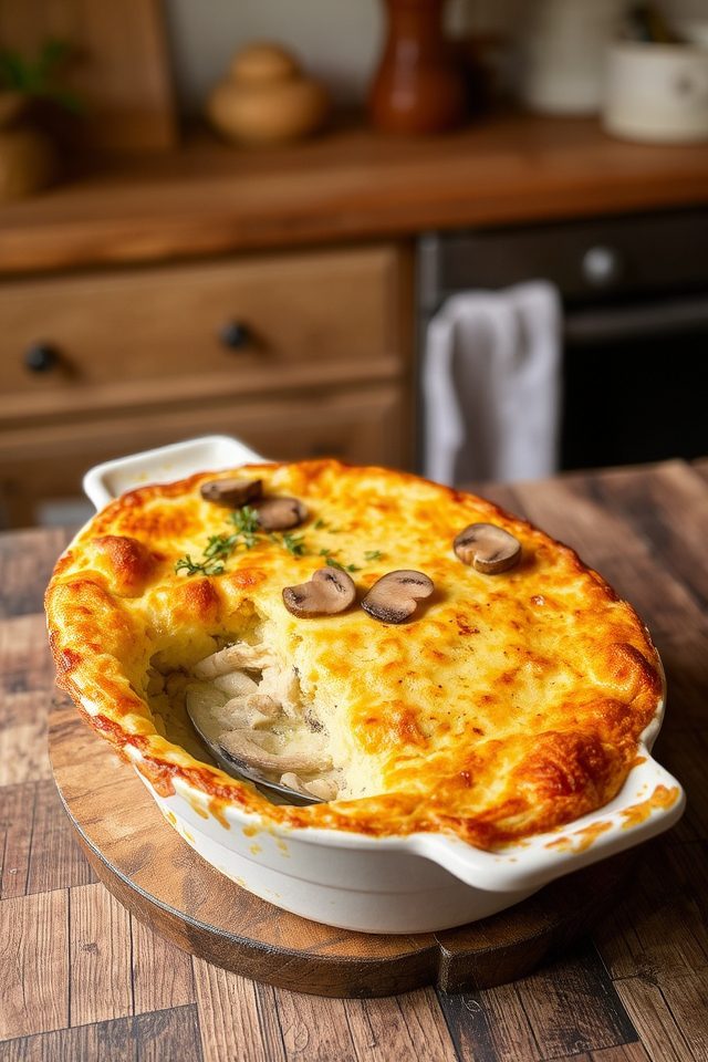 comforting chicken creamy casserole