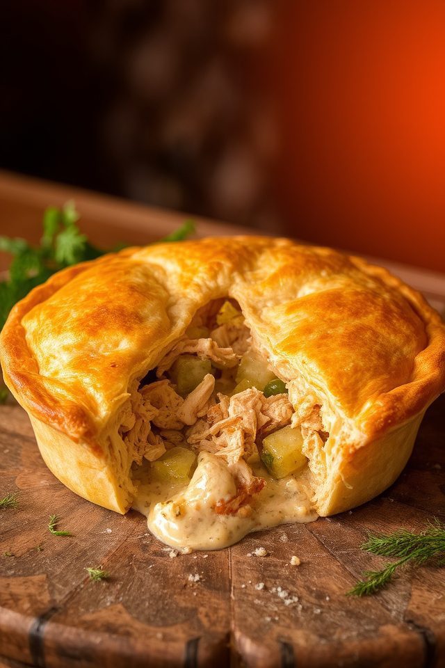 comforting chicken pot pie