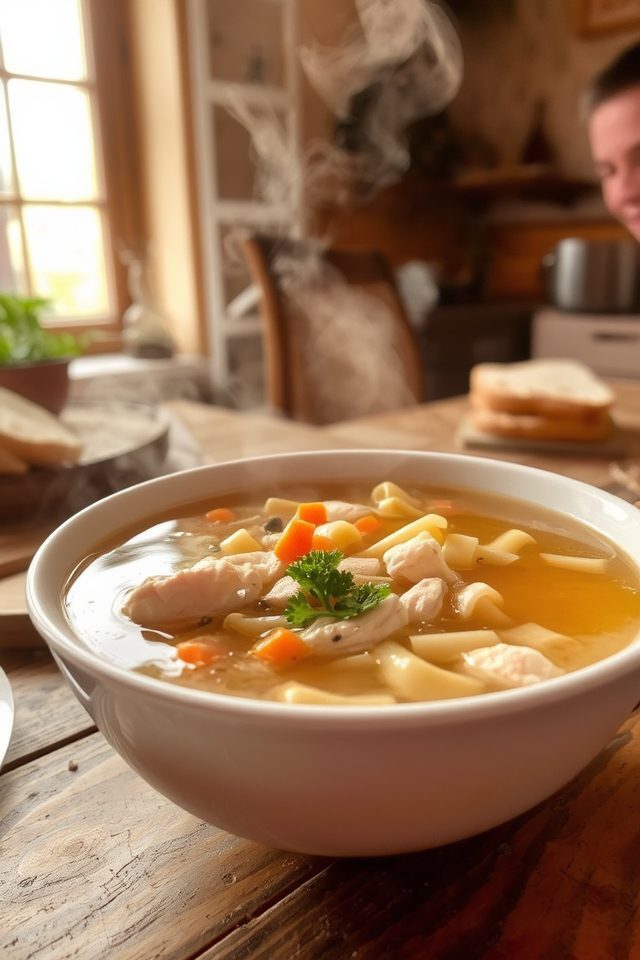 comforting homemade chicken soup