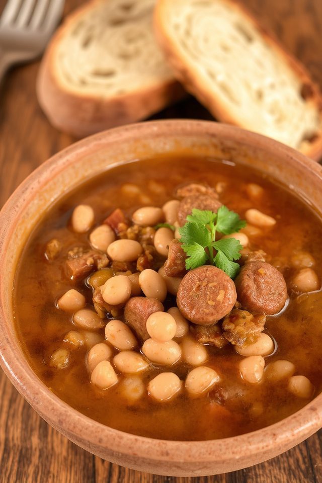 comforting sausage bean stew