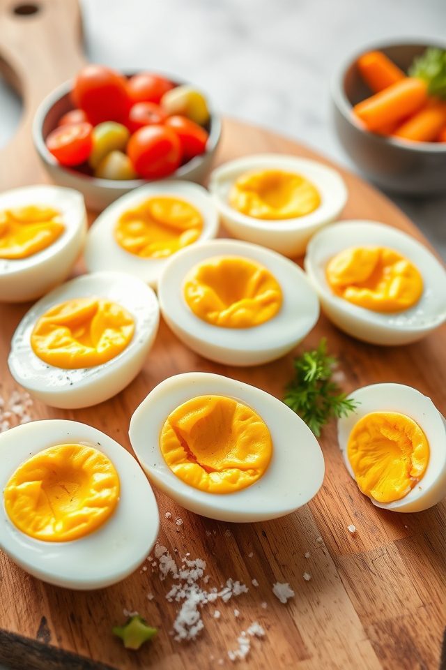 cooked eggs with shell
