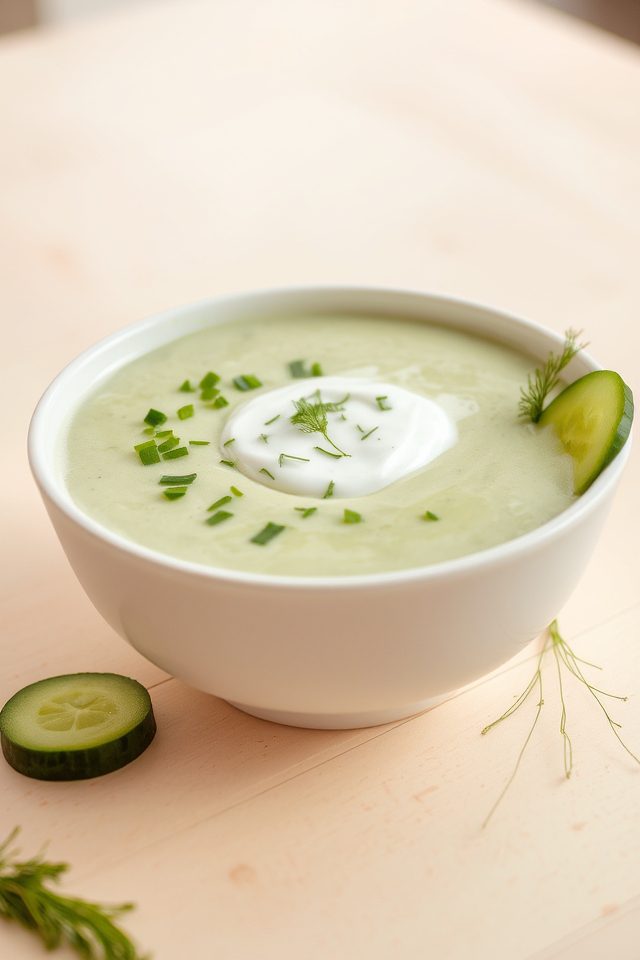 cool cucumber yogurt soup