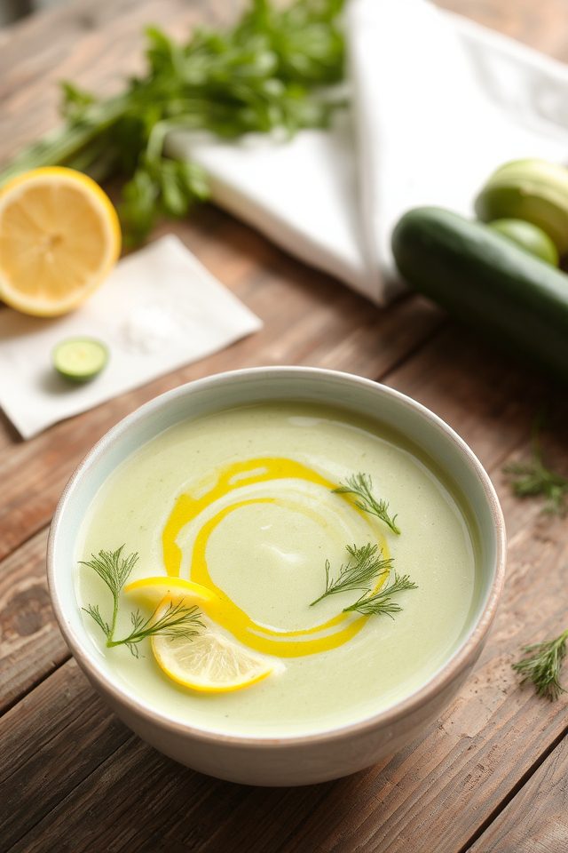 cool cucumber yogurt soup