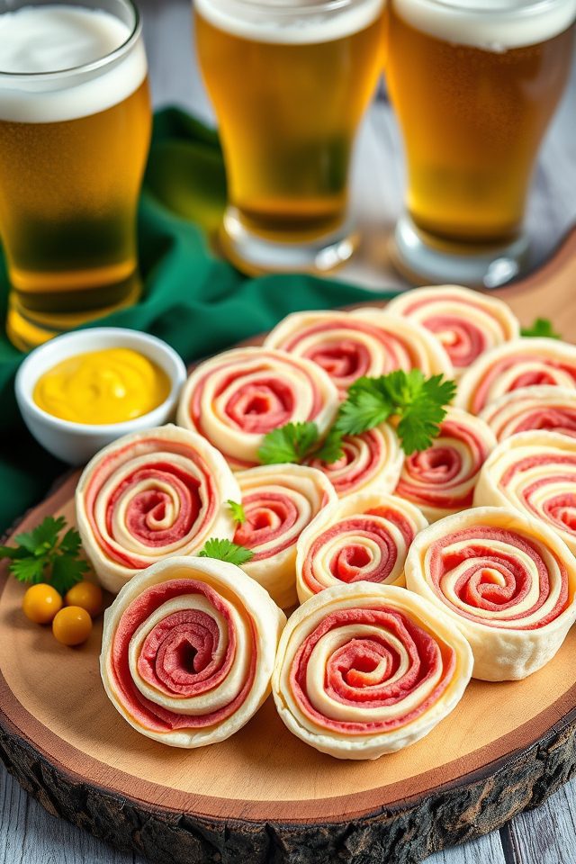 corned beef swiss pinwheels