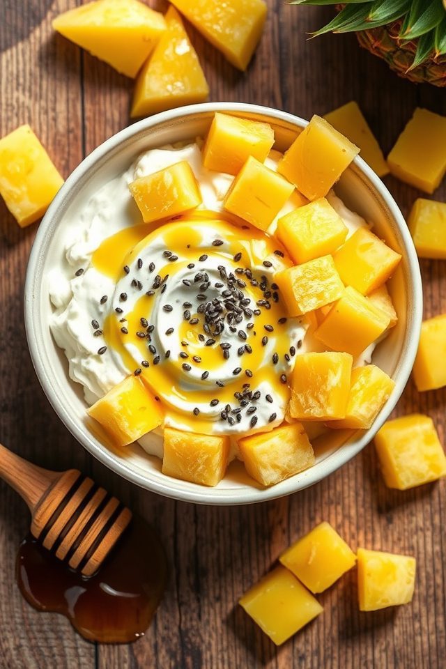 cottage cheese pineapple bowl