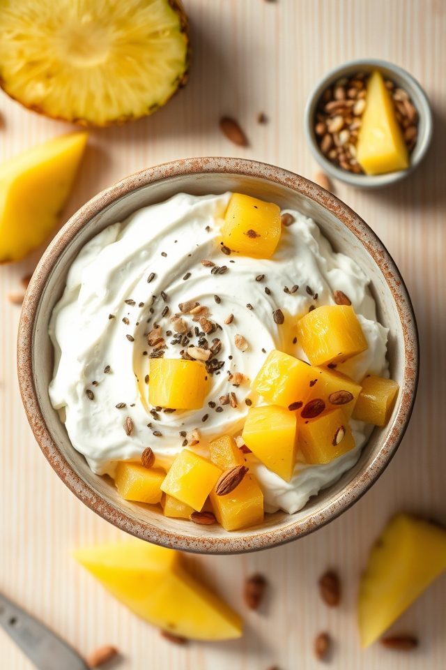 cottage cheese pineapple bowl
