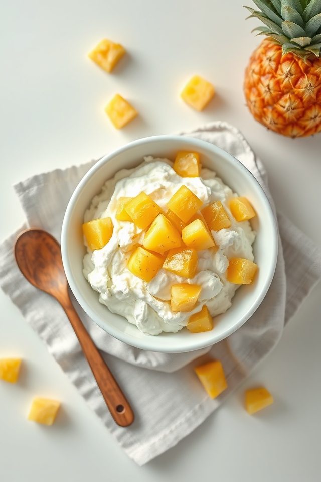 cottage cheese pineapple bowl