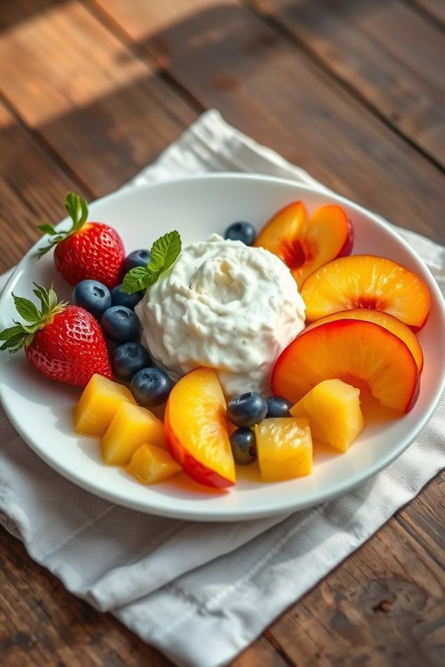 cottage cheese with fruit
