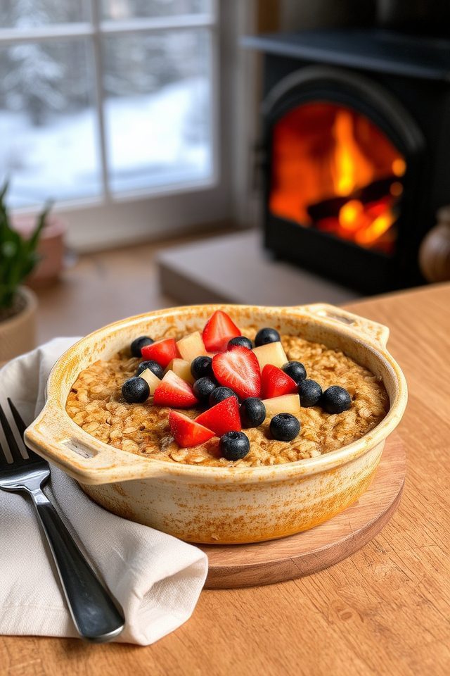 cozy winter breakfast dish