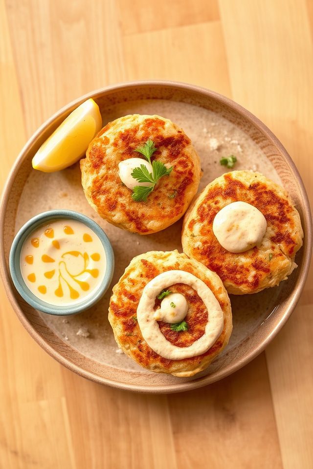 crab cakes with aioli