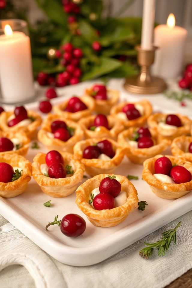 cranberry and brie bites