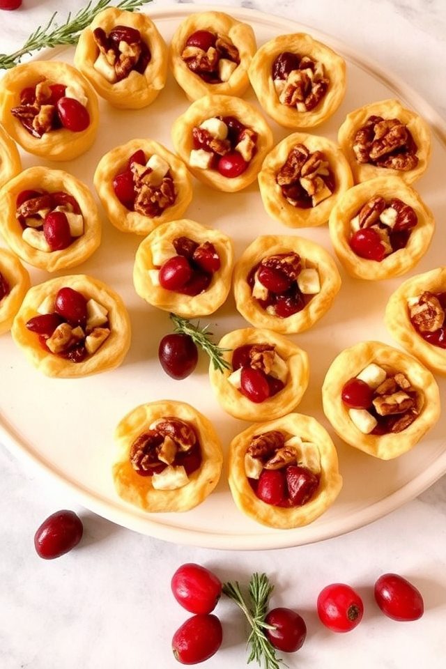 cranberry brie appetizer bites