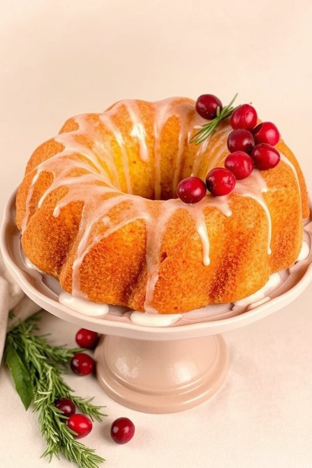 cranberry orange holiday cake