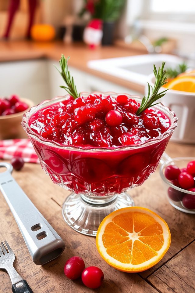 cranberry orange holiday relish
